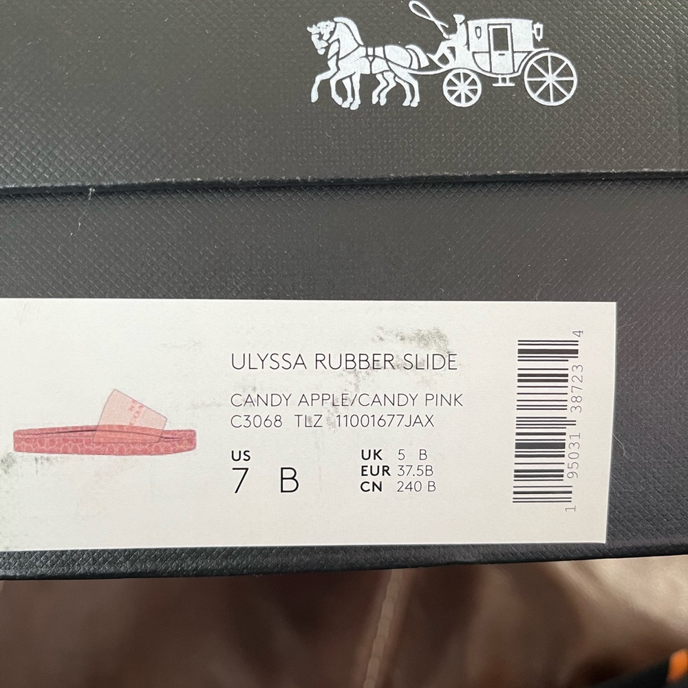 Coach pink ulyssa rubber slides - Picture 4 of 6
